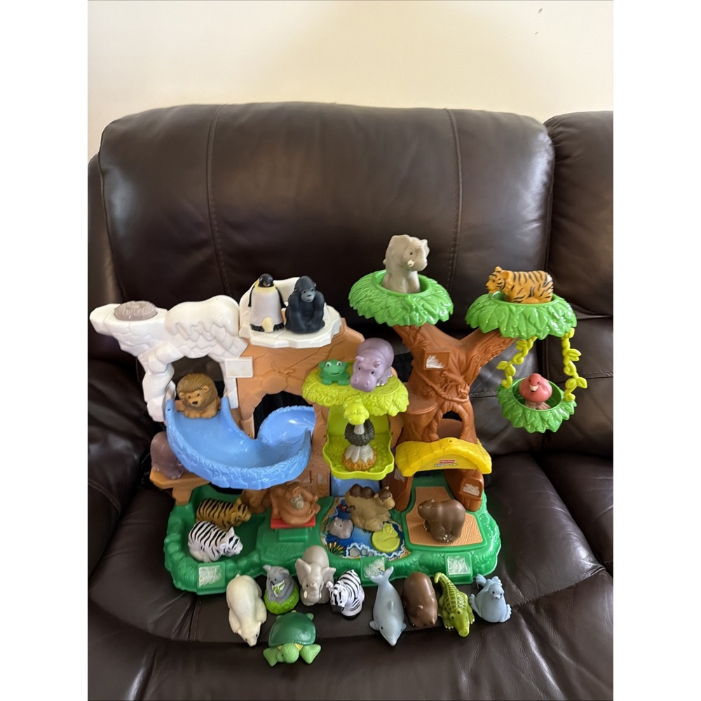 Fisher Price Little People Zoo Talkers Animal Sounds Playset 25 Animals Works